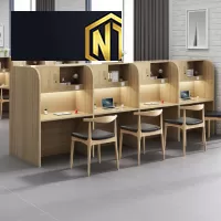 Tổng hợp mẫu bàn làm việc theo nhóm cụm cho nhiều người được sản xuất tại Nội Thất Ngọc Thịnh